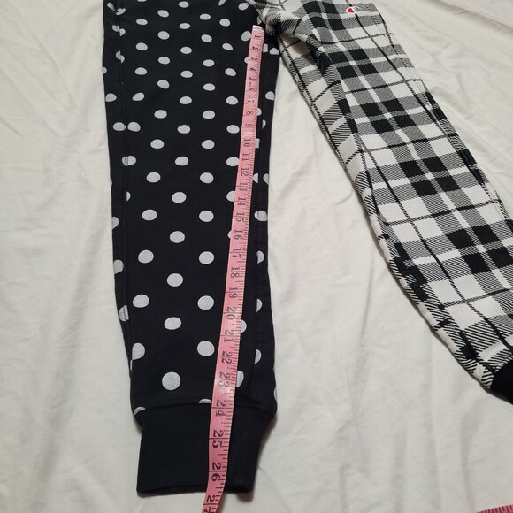 Champion Reverse Weave Sweatpants Joggers Pockets Black White Mixed Media Y2k - Picture 10 of 13